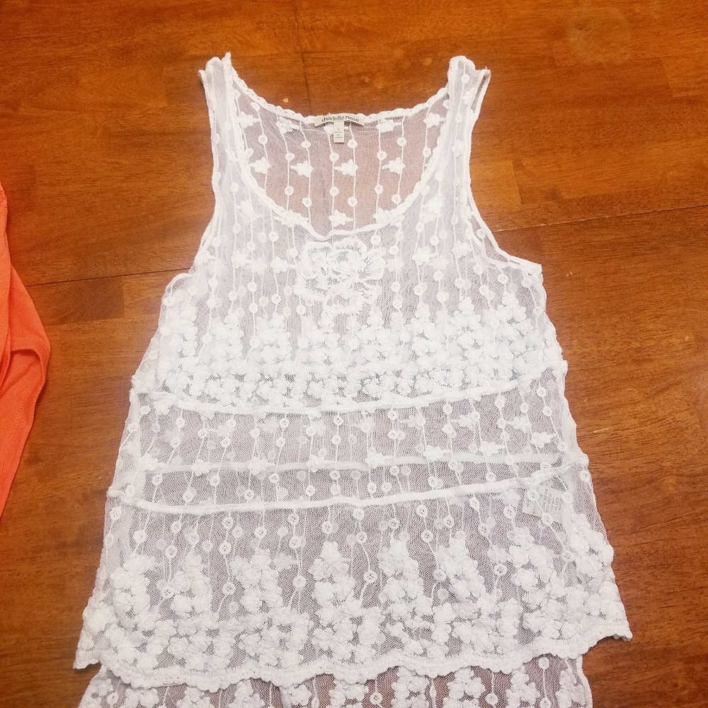 charlotte russe white tank